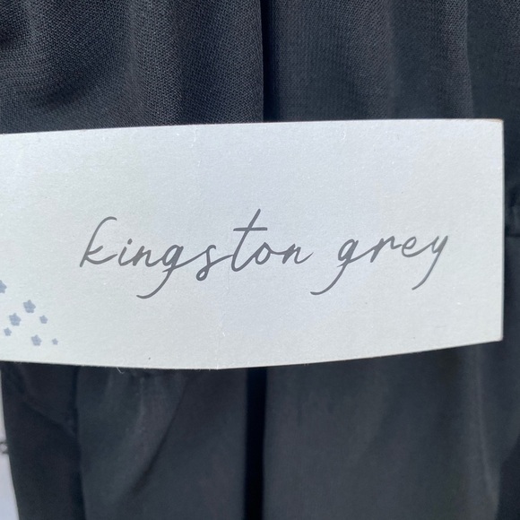 Kingston Grey Juniors Ruffle Empire Waist Maxi Day Dress Color Black Size S - Picture 7 of 14